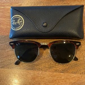 Ray Ban ClubMaster Tortoise Shell Sunglasses